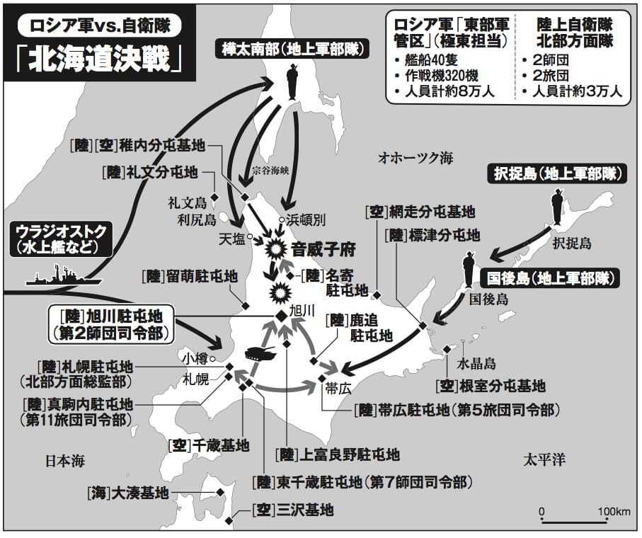 ロシアvs自衛隊「北海道決戦」